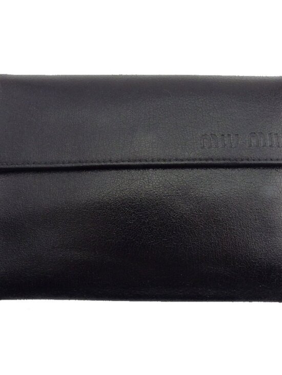 Miu Miu Handbags - MIUMIU Tri-fold wallet black Women Authentic secondhand